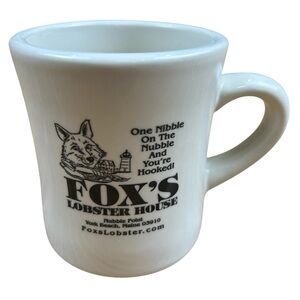 Fox’s Lobster House Coffee Mug Nubble Point York Beach Maine Restaurantware